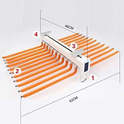 LUANT Closet Arm Pants Hanger Bar Clothes Organizers with 22 Arms for Space Saving and Storage,24-2/5" x 18"