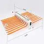 LUANT Closet Arm Pants Hanger Bar Clothes Organizers with 22 Arms for Space Saving and Storage,24-2/5" x 18"
