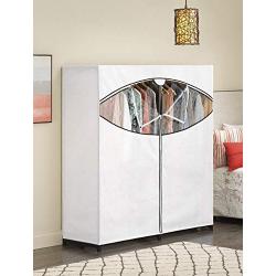 Whitmor Extra-Wide Clothes Closet, 60” with, White Cover