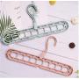 10pcs Random Color Multi-Port Support Circle Clothes Hanger Clothes Drying Racks Multifunction Plastic Scarf Clothes Hanger Hangers Storage Rack
