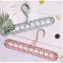 10pcs Random Color Multi-Port Support Circle Clothes Hanger Clothes Drying Racks Multifunction Plastic Scarf Clothes Hanger Hangers Storage Rack