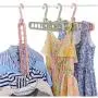 Home Storage Clothes Hanger Drying Rack Plastic Scarf Clothes Hangers Storage Racks Wardrobe Storage Hanger 10pcs Random Color