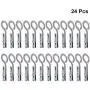 Cabilock Clothes pin 24PCS Plastic Windproof Clothes Pegs Laundry Hook Hanger Clothes Hanging Clips Household Clothes pin Hook Socks Folder (Grey)