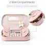 Vlando Portable Jewelry Organizer Bag Roll for Travel, Light Weight Jewelry Storage Organizer Bag for Daily Jewelries for Bracelets, Earrings, Rings, Watch Gift to Girls Women Mother (Pink) Vlando Portable Jewelry Organizer Bag Roll for Travel, Light Weight Jewelry Storage Organizer Bag for Daily Jewelries for Bracelets, Earrings, Rings, Watch Gift to Girls Women Mother (Pink)