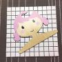 Studyset Kids Clothes Hangers, Wooden Cartoon Girl Shape Coat Hanger for Kids Room Storage Decoration Pink