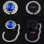 KUYOU Purse Hooks, Set of 3 pcs Colorful Purse Hooks Crystal Diamond Folding Section Storage Handbag Hook Hanger Holder (3 pcs Mixed) KUYOU Purse Hooks, Set of 3 pcs Colorful Purse Hooks Crystal Diamond Folding Section Storage Handbag Hook Hanger Holder (3 pcs Mixed)