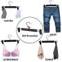 NORTHERN BROTHERS Pants Hangers, 30 Pack Skirt Hangers with Clips Trouser Bulk Plastic Hangers for Pants
