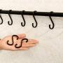 10 Pack S Hooks Heavy-Duty Solid Aluminum S Shaped Hanging Hooks for Kitchenware Pots Utensils Plants Towels Gardening Tools Clothes Hangers Multiple uses (Black)