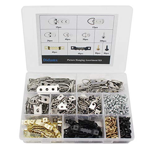 Didamx 580Pcs Heavy Duty Picture Hanging Kit with Screws for Picture Hanging Wall Mounting