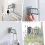 Grey990 Home Wall Mount Self-Adhesive Foldable Clothes Hanger Organizer Rack Hook Holder Apricot