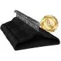 Elama Home ELH100BLACK 100 Piece Set of Velvet Slim Profile Heavy Duty Felt Hangers with Stainless Steel Swivel Hooks in Black