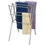 Household Essentials 5127 Collapsible Expandable Metal Clothes Drying Rack - Dry Wet Laundry Indoors - Satin Silver Household Essentials 5127 Collapsible Expandable Metal Clothes Drying Rack - Dry Wet Laundry Indoors - Satin Silver