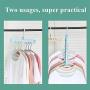 Clothes Hangers Space Saving 4 Packs Hanger Organizer Magic Space Saver Hangers Sturdy Plastic Cascading Hangers Smart Closet Organization for Home, College Dorm Room