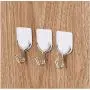 24PCS Strong Adhesive Hook Wall Door Sticky Hanger Holder Kitchen Bathroom White Hangers for Clothes Decoration