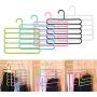 KYCPTNFJ 3 PCS Multi-Functional Non-Slip Pants Rack Hanger Scarf Tie Clothes Rack