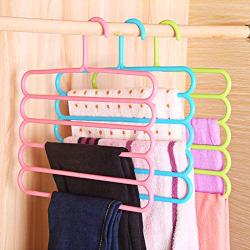 Hangers & Racks - Five Layer Drying Racks Multi Functional Innovative Hanger Storey Scarf Anti Slip Pants Folder - Rack Organizer Racks Clothes Hangers