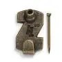 HangZ 30007 Gallery Picture Hooks Assorted Value Pack, 10lb-100lb, 19-Piece, Antique Brass