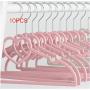 10Pcs Clothes Hangers Plastic Heart Shaped Coat Non-Slip Multi-Function Hangers Home Dry and Wet Clothing Rack Random Color