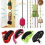 Hehoilam 2 Pieces Straps Hooks Hanger Cap Bag Over Door Strap Racks Clothes Organizer Adjustable Lanyard Hanger with 8 Hooks. (Only Suitable for The Thickness of The Door Frame of 3.5-4.5cm)