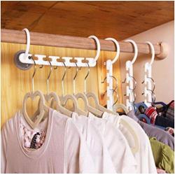 10pcs Clothes Hangers Rack Wardrobes Closet Clothing Hook Space Saver Decoration