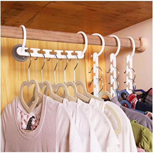 10pcs Clothes Hangers Rack Wardrobes Closet Clothing Hook Space Saver Decoration