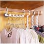 10pcs Clothes Hangers Rack Wardrobes Closet Clothing Hook Space Saver Decoration