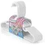 HANGERWORLD 20 White 11.8inch Plastic Kids Coat Clothes Garment Top Clip Hangers Closet Set Baby Toddler