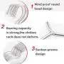 XWTAOD Standard Hangers,40CM Coat Hangers Stainless Steel Strong Metal Coat Hangers Clothes