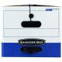 Bankers Boxes LIBERTY PLUS Heavy-Duty Storage Boxes, FastFold, String and Button, Letter, Case of 12 (11111)