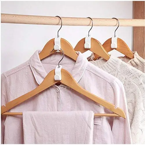 24pcs DIY Clothes Hanger Creative Mini Clothes Hanger Home Easy Hook Closet Organizer Storage Rack Holder Hook Coat Hanger