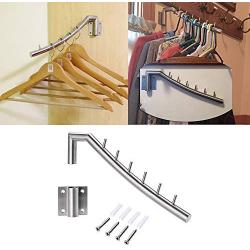 brightmaison Clothes Laundry Drying Racks - 2 Set Rack - Heavy Duty  Stainless Steel Wall Mounted Folding Adjustable