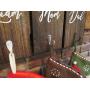Personalized wooden stocking hanger customize colors, rustic stocking holder for wall, stocking hanger with hooks, custom stocking hooks
