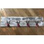 The stockings were hung reindeer Christmas frame sign farmhouse home decor wall hanger