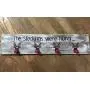 The stockings were hung reindeer Christmas frame sign farmhouse home decor wall hanger The stockings were hung reindeer Christmas frame sign farmhouse home decor wall hanger