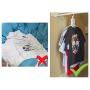 JJMG New Collapsible Innovative Folding Clothes Hanger, Practical, Save Spacer ? Magic Wardrobe Organizer, Easy to Use, Durable and Non-Slipping Foldable Hanger Pack of 2