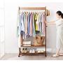 ZHHL Bamboo Clothes Rack Large Hanger Single Multifunctional Hanger Removable, 4 Sizes Optional (Size : 60cmx33cmx166cm)