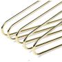 Quality Gold Modern Heavy Duty Metal Hangers ? Clothing Thin Compact Hanger ? Coated Metal Hangers for Wardrobe ? Shirt Pants Slim Hanger - 10 Pack