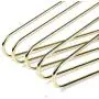 Quality Gold Modern Heavy Duty Metal Hangers ? Clothing Thin Compact Hanger ? Coated Metal Hangers for Wardrobe ? Shirt Pants Slim Hanger - 10 Pack