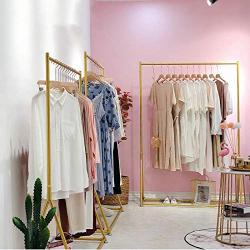 Modern Lady Gold Clothing Racks Iron Clothes Garment for Women Deluxe Cloth Rack Stand Rack For Women Dress Gold hangers for Bedroom Living Room Cloth Store