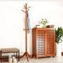 Xinxin Xin Coat Racks Clothes Stand Hangers Solid Wood Floorstanding Can Rotate Stable and Durable,Clothes Tree