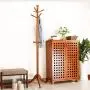Xinxin Xin Coat Racks Clothes Stand Hangers Solid Wood Floorstanding Can Rotate Stable and Durable,Clothes Tree
