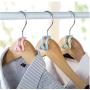 20PC Random Color Creative Mini Flocking Clothes Hanger Home Easy Hook Closet Organizer Decoration