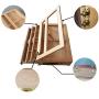 Goujxcy Wooden 3 Drawers Storage Boxes Easel, Portable Wood Artist Desktop Case with Fold Down Canvas Easel Book Stand - Store Art Paint, Markers, Pens, 4 Angle Adjustable, Premium Beechwood