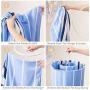 shlutesoy Round Spiral Clothes Bed Sheet Drying Rack Hook Bedspread Storage Shelf Hanger White