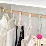 ADMOZ Plastic Multifunctional Hanger for Scarf Belt Bag Clothes Hooks 4 Colors, Pack of 4 ADMOZ Plastic Multifunctional Hanger for Scarf Belt Bag Clothes Hooks 4 Colors, Pack of 4