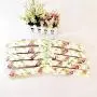 KIPB 5pcs Flower Cloth Non-Slip Wood Hangers Pastoral Cloth Hanger Non-Slip Clothes Hangers Drying Rack for Clothes Mixed Color