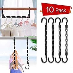 Koicaxy Clothes Hangers,Magic Cascading Hangers for Space Saving 10 Pack (Renewed)