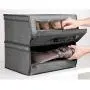 mDesign Stackable Fabric Closet Storage Organizer Shoe Boxes Bin - Modern Holder for Storing Mens and Womens Dress Shoes, Boots, Pumps, Sandals, Flats - Window, Hinged Lid, 4 Pack - Dark Gray mDesign Stackable Fabric Closet Storage Organizer Shoe Boxes Bin - Modern Holder for Storing Mens and Womens Dress Shoes, Boots, Pumps, Sandals, Flats - Window, Hinged Lid, 4 Pack - Dark Gray