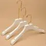 Owl Decoration Wood Hangers - Sainwin 10pcs/lot Adult Wood Hanger White Wooden Hangers for Clothes Rack Women top Grade Hanger Gold Hook(30pcs can Logo) Owl Decoration Wood Hangers - Sainwin 10pcs/lot Adult Wood Hanger White Wooden Hangers for Clothes Rack Women top Grade Hanger Gold Hook(30pcs can Logo)