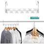 RZChome 6 Pack Metal Magic Hangers Space Saving Hangers Closet Space Saving Wardrobe Clothing Hanger Oragnizer, Updated Hook Design